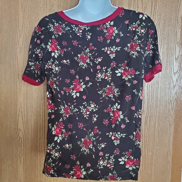 Floral Ringer Tee - Picture 3 of 6